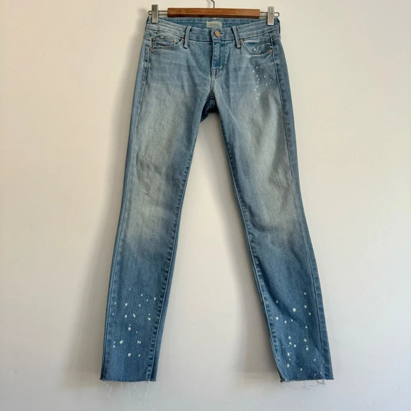 MOTHER Looker Ankle Fray in pretty little words in a bottle Size: 25 - Picture 2 of 9